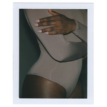 Load image into Gallery viewer, ESSENTIAL CREW NECK LONG SLEEVE BODYSUIT | ONYX